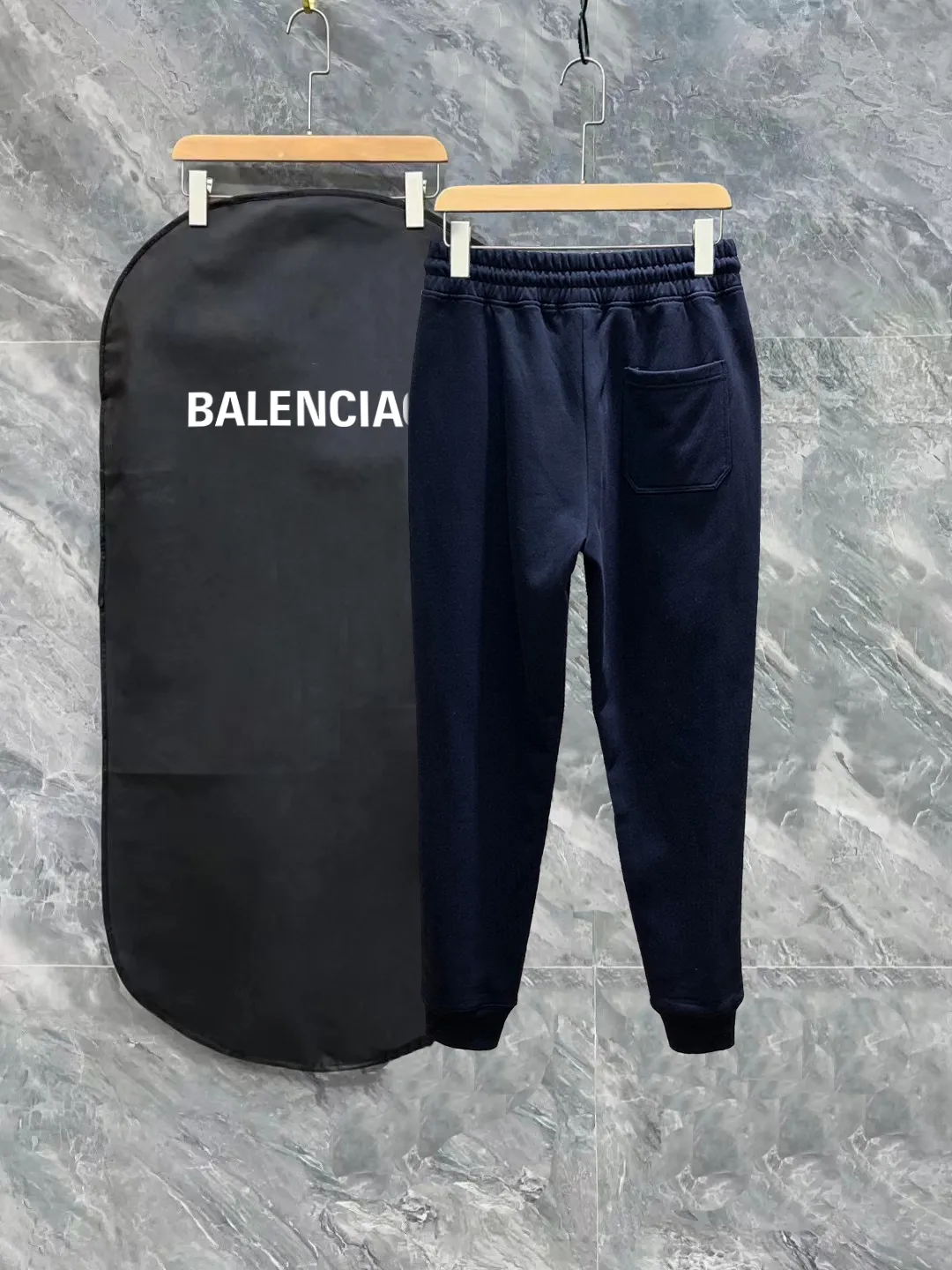 ✨Balenciaga Logo Factory 380g Black White ：Black Gray Size S-XL